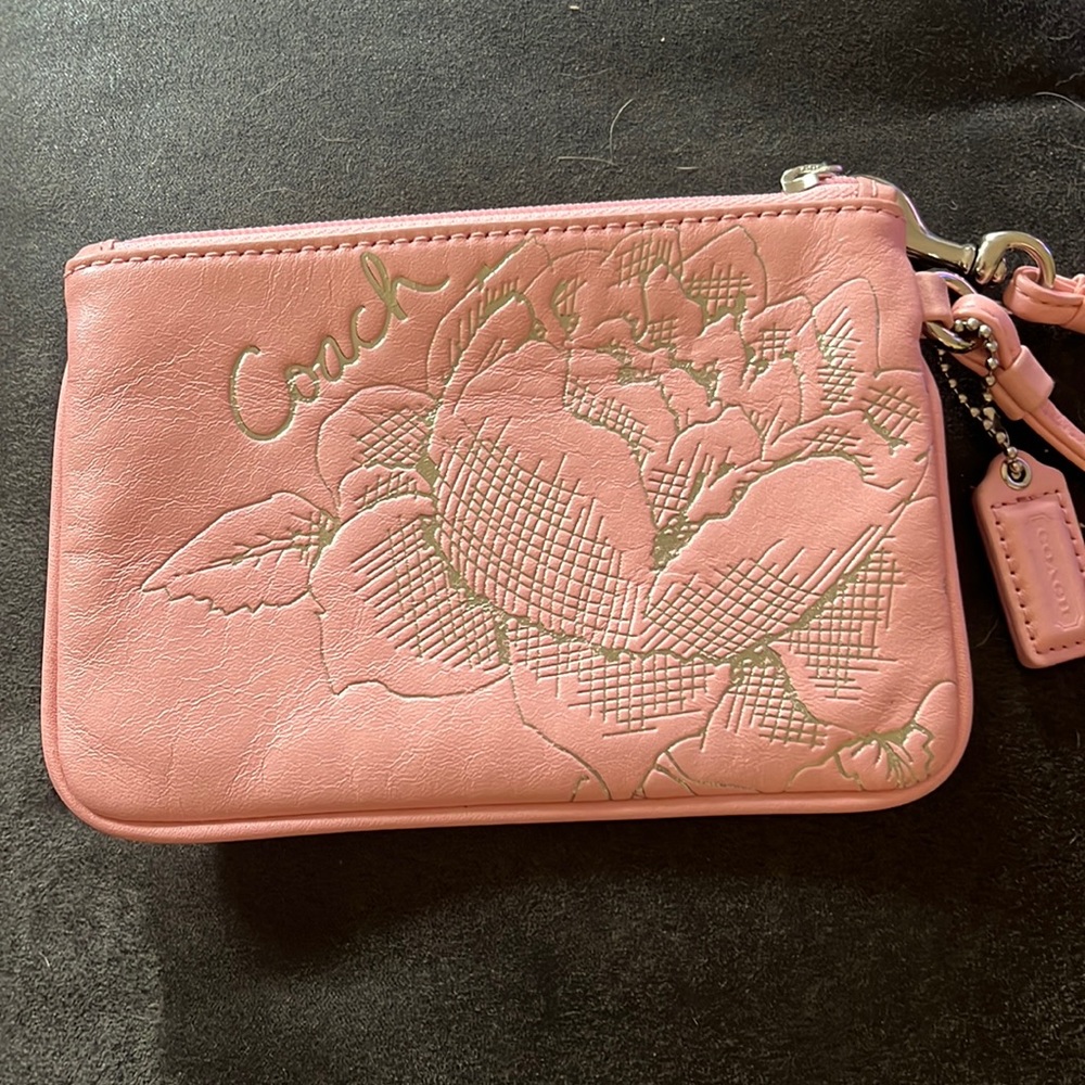 Coach Pink wristlet